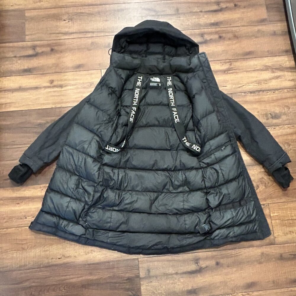 Goose down North Face long coat sz xs